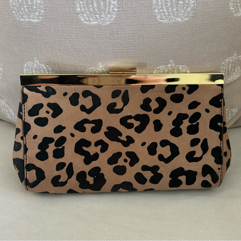 JCrew Leopard Print Clutch